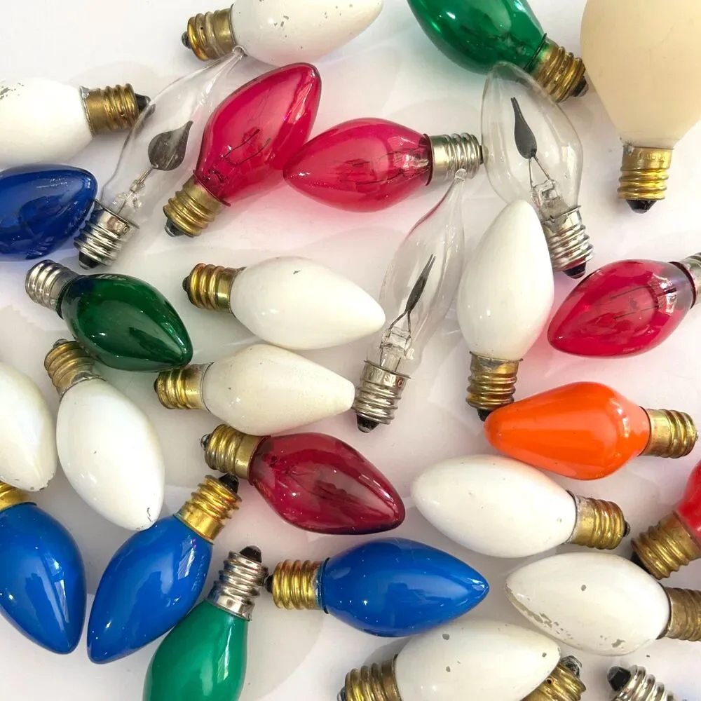 VTG Replace Christmas String Light Bulbs, 34 pc